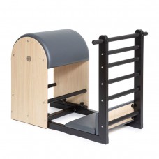 Бочка для пілатесу з драбиною та металевою основою Elina Pilates Elite ELN 700145 Grey