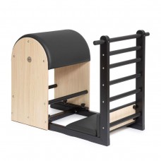 Бочка для пілатесу з драбиною та металевою основою Elina Pilates Elite ELN 450012 Black