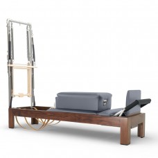 Реформер Elina Pilates Classic 86" Dark Wood з вежею ELN 300127 Grey