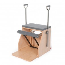 Комбінований стілець з дерев'яною основою Elina Pilates ELN 700065 Grey