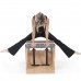 Комбінований стілець з дерев'яною основою Elina Pilates ELN 700065 Grey
