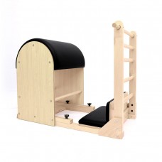 Бочка для пілатесу з дерев'яною основою Elina Pilates Elite ELN 450013 Black