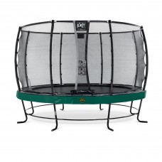 Батут EXIT Elegant Premium 366 cm green з сіткою безпеки Deluxe для  дітей і дорослих