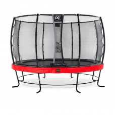Батут EXIT Elegant Premium 366 cm red з сіткою безпеки Deluxe для  дітей і дорослих