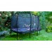 Батут EXIT Elegant Premium прямокутний 214х366 cm black ( великий, для дітей, дорослих, на 200 кг)