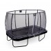Батут EXIT Elegant Premium прямокутний 214х366 cm black ( великий, для дітей, дорослих, на 200 кг)