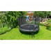 Батут c захисною сіткою EXIT Elegant 253 cm black