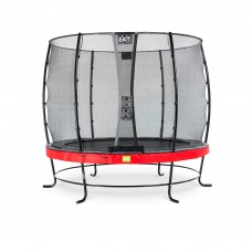 Батут c захисною сіткою EXIT Elegant 253 cm red