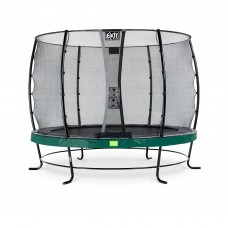 Батут c захисною сіткою EXIT Elegant 305 cm green
