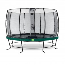 Батут c захисною сіткою EXIT Elegant 366 cm green