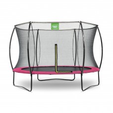 Батут спортивний EXIT Silhouette 305 см (для фітнесу, дітей, дачі, вулиці,3 метра) рожевий