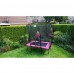 Батут EXIT Silhouette прямокутний 153x214 рожевий