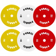 Набір дисків 2х1.5, 2х2.5, 2х5кг для олімпійської штанги HMS TPP