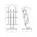 Стійка для дисків та штанг bodypump HMS STR40