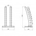 Набір гантелей з поліуретану HPT, 2 x 1 - 10 кг (110 кг) + стійка STR37 HMS