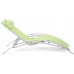 Садовий шезлонг Aruba Silver/Green