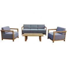 Алюмінієві садові меблі Lyon Teak / Fog Grey