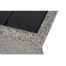 Кутові садові меблі з техноратанга Lagos Muddy Grey / Black Melange