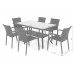 Садові меблі з техноротангу Sumba Dark Grey 6+1