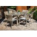 Садові меблі з техноротангу Sumba Dark Grey 6+1