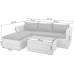 Садовий кутовий диван з техноратангу Amalfi Grey / Beige
