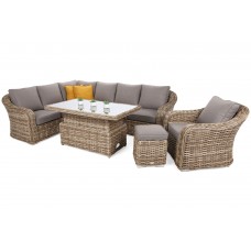 Кутовий набір садових меблів Foggia Beige / Beige Melange