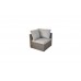 Кутовий диван Milano Dinner Light Brown з техноратангу