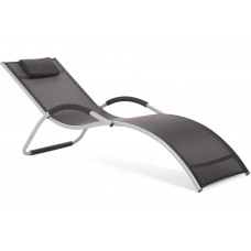 Садовий шезлонг Madera Silver / Black