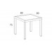 Stol Siesta Ares 80 cm Dark Grey