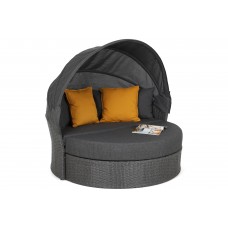 Садовий диван Sydney Grey / Grey Melange з балдахіном