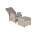 Підставка для ніг з техноротангу Bristol Beige / Beige Melange
