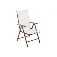 Алюмінієвий садовий стілець Ibiza Basic Brown / Ecru