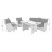 Садові меблі з техноратангу Siena Dinner Grande Light Grey / Grey