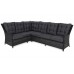 Лівий кутовий диван техноротанг Alicante Grey / Grey Melange