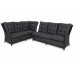 Лівий кутовий диван техноротанг Alicante Grey / Grey Melange