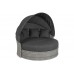 Садовий диван Sydney Light Grey / Grey Melange з балдахіном, виставка