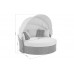 Садовий диван Sydney Light Grey / Grey Melange з балдахіном, виставка