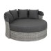 Садовий диван Sydney Light Grey / Grey Melange з балдахіном, виставка
