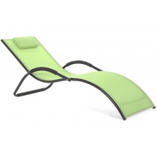 Садовий шезлонг Madera Black / Green