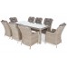 Садові меблі з техноротангу Bristol 230 см Beige / Beige Melange 8+1