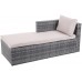 Садовий диван Amalfi Plus Grey / Beige з техноратангу