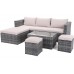 Садовий диван Amalfi Plus Grey / Beige з техноратангу