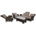 Садові меблі з техноратангу Trivento Brown Mat / Brown Melange