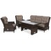 Садові меблі з техноратангу Trivento Brown Mat / Brown Melange