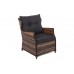 Садові меблі з техноротангу Siena Grande Brown / Grey