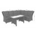 Правий кутовий диван техноротанг Alicante Grey / Grey Melange