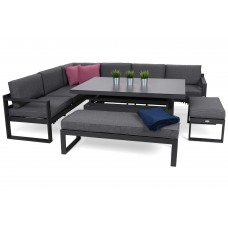 Кутові алюмінієві садові меблі Naples Grey / Grey Melange II. видів