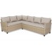 Кутові садові меблі з техноратанга Lagos Beige / Ecru