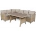 Кутові садові меблі з техноратанга Lagos Beige / Ecru