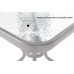 Металеві садові меблі Summer Basic Square Silver / Black 4+1
